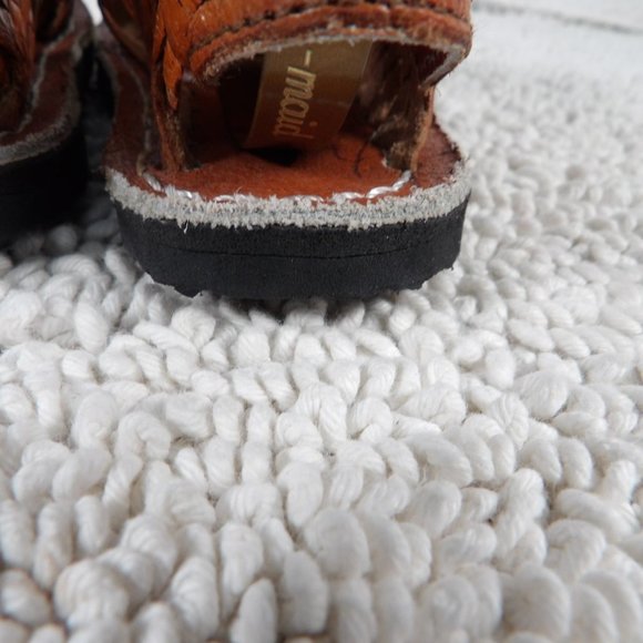 Unisex Leather Mexican Sandals Huaraches Size 14 MEX/ 7C USA - Picture 6 of 13